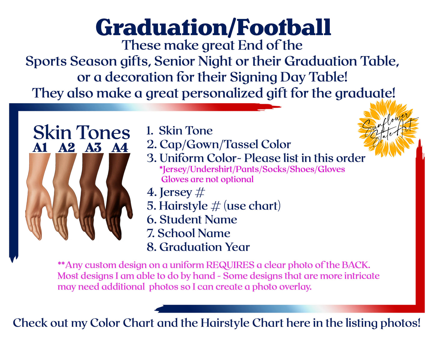 Football Poster, Personalized Senior Night Gift, Graduation Table Decor, Signing Day RJ