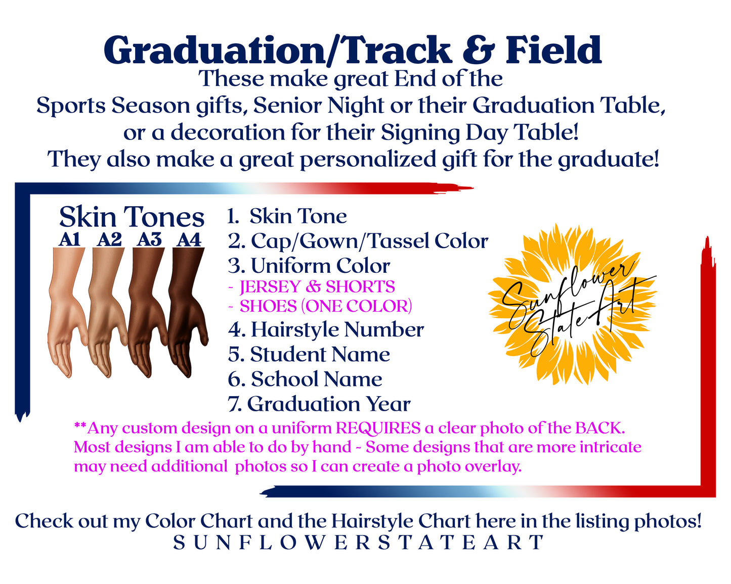 Track & Field High Jump Poster, Senior Night Gift, Graduation Table Decor, Signing Day RJ