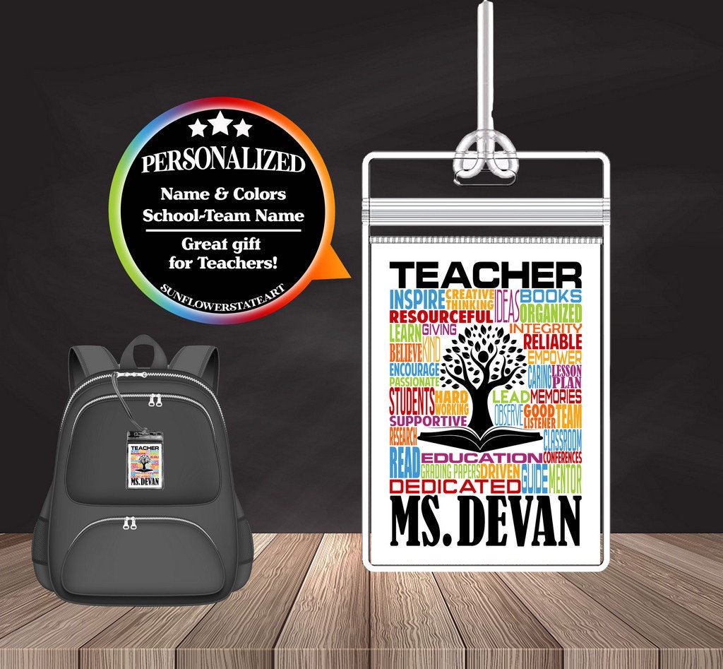 Teacher Bag Tag - Teacher Luggage Tag - Bag Tags