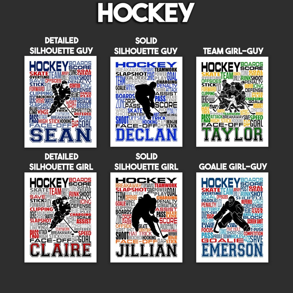 Hockey Bag Tag - Hockey Luggage Tag - Backpack Bag Tag