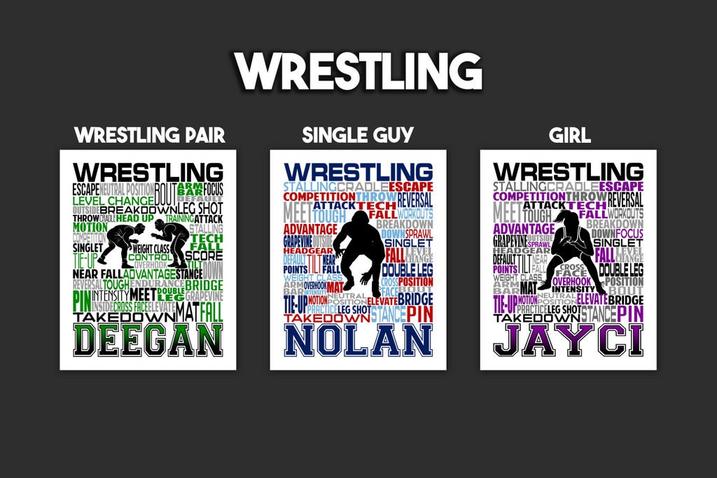 Wrestling Bag Tag - Wrestler Luggage Tag - Backpack Bag Tags