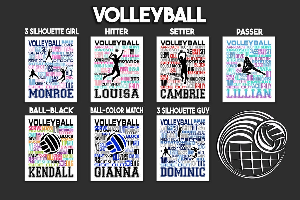 Volleyball Bag Tag - Volleyball Team Luggage Tag - Backpack Tags
