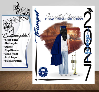 Band Graduation Gift, Music Senior Night Gift, Graduation Table Decor