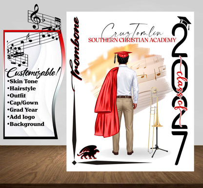 Band Graduation Gift, Music Senior Night Gift, Graduation Table Decor