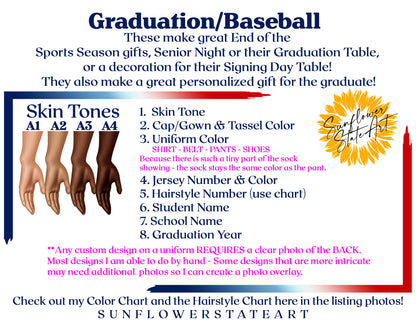 Baseball Poster, Senior Night Gift, Graduation Table Decor, Signing Day Gift RJ