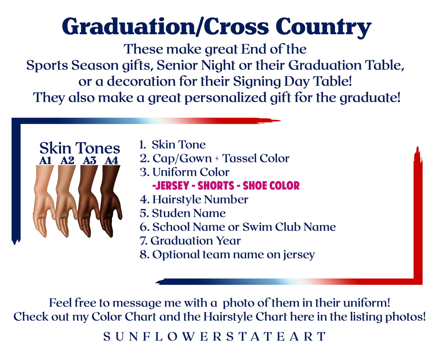 Cross Country Poster, Senior Night Gift, Graduation Table Decor, Signing Day RJ
