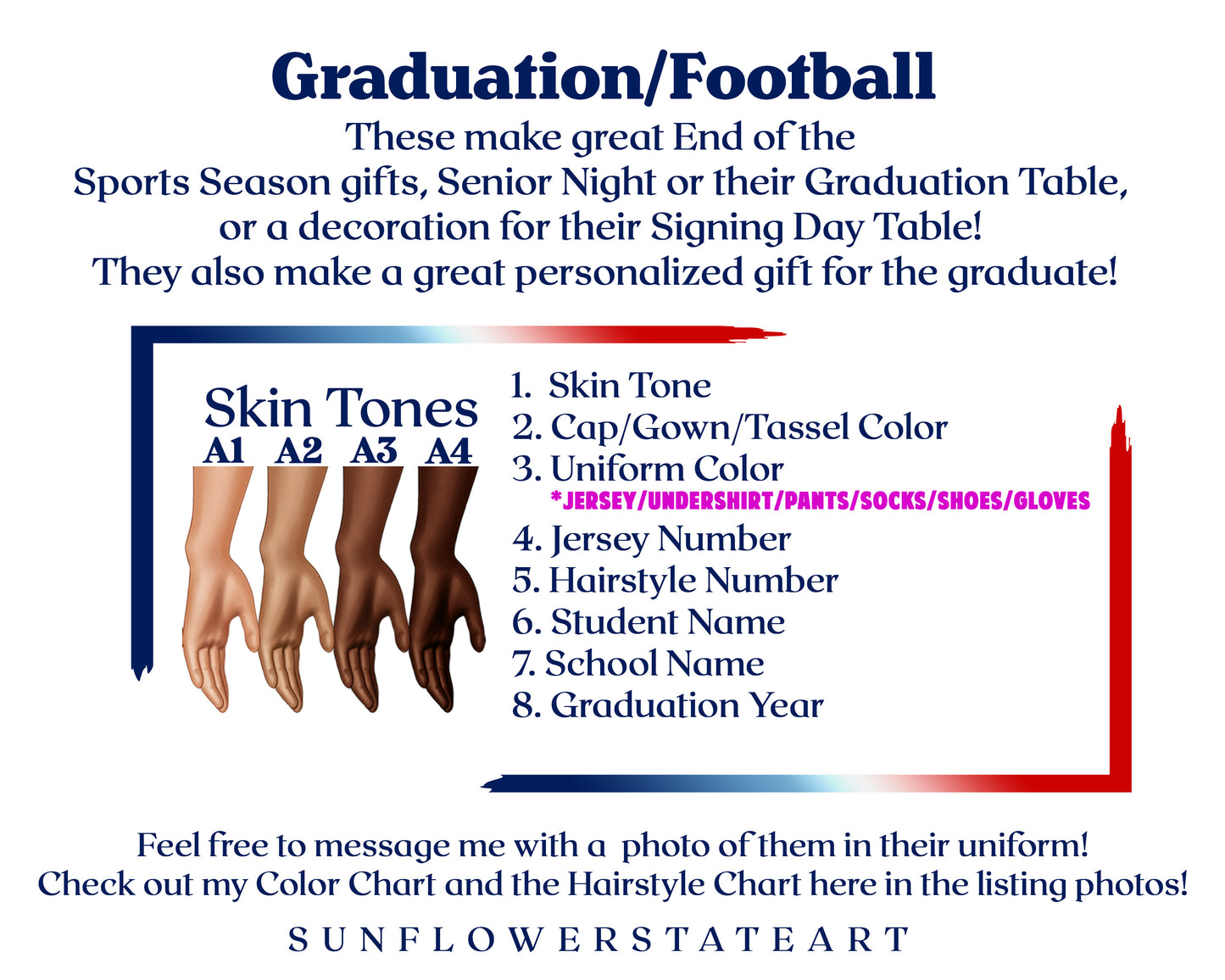 Football Poster, Personalized Senior Night Gift, Graduation Table Decor, Signing Day RJ