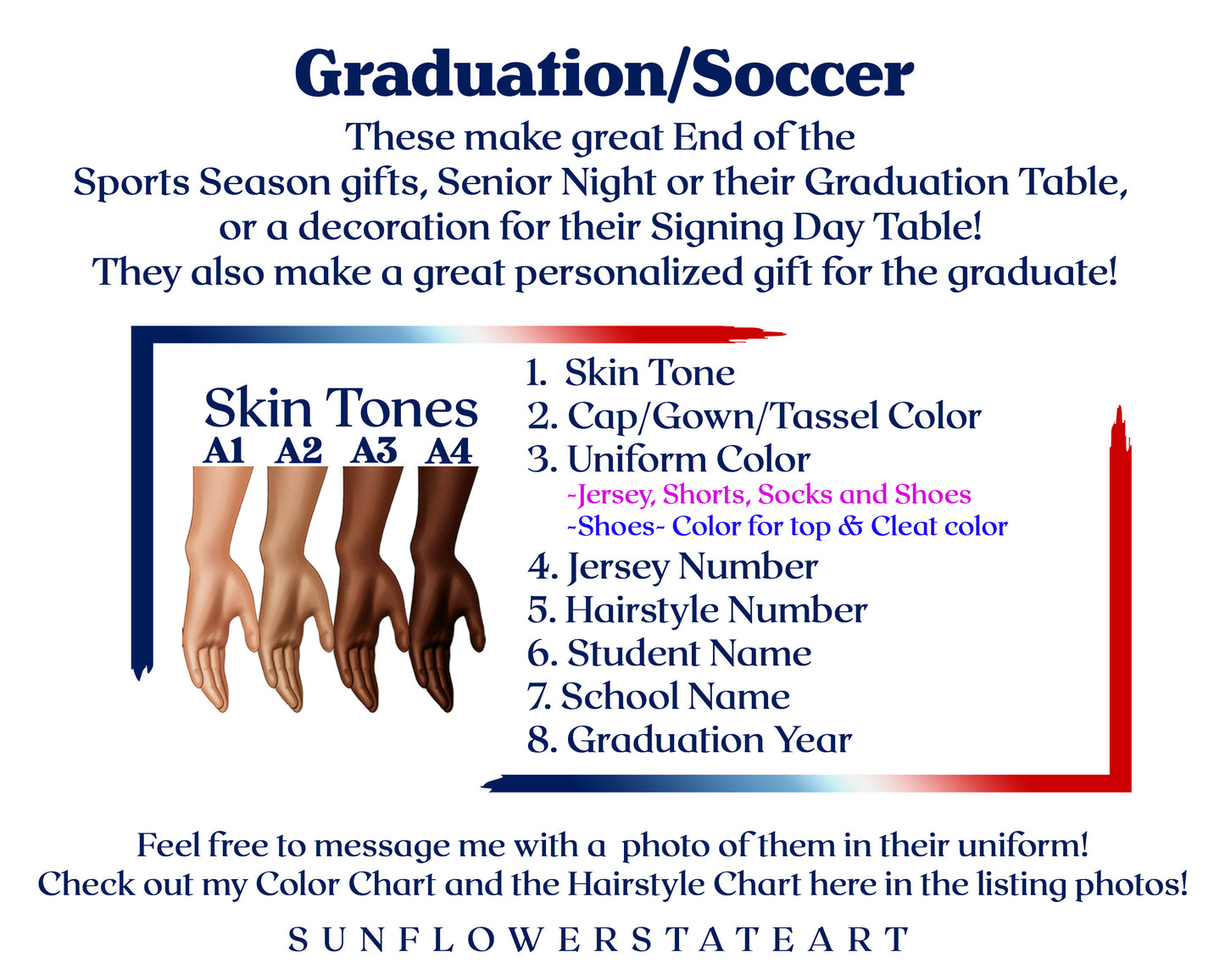 Soccer Poster, Senior Night Gift, Graduation Table Decor, Signing Day Gift RJ