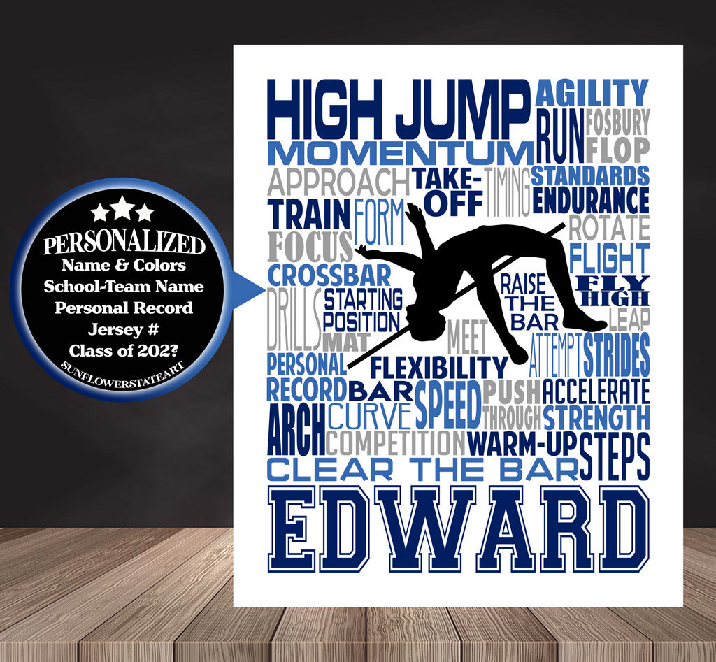 Track & Field High Jump Poster