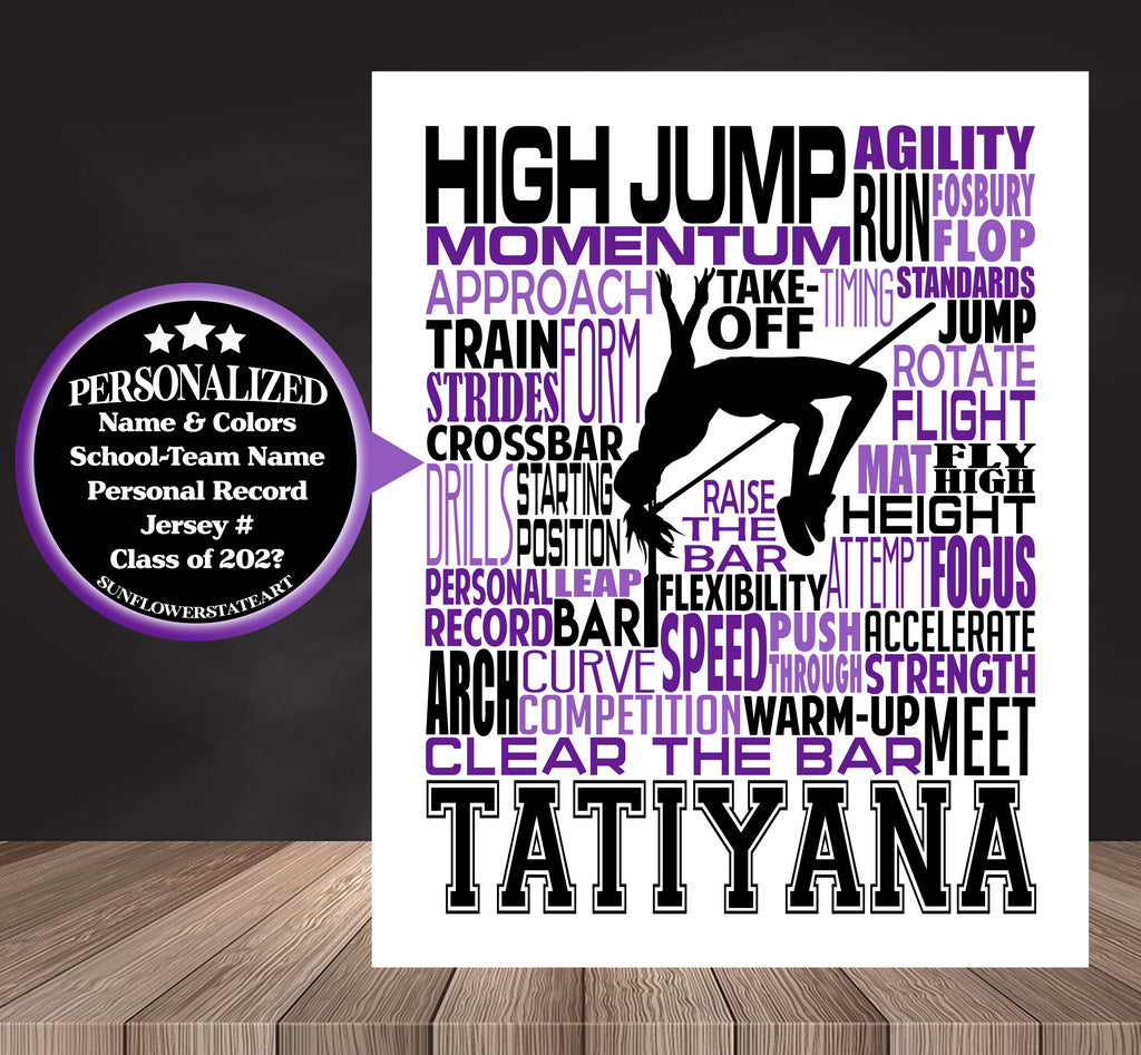 Track & Field High Jump Poster