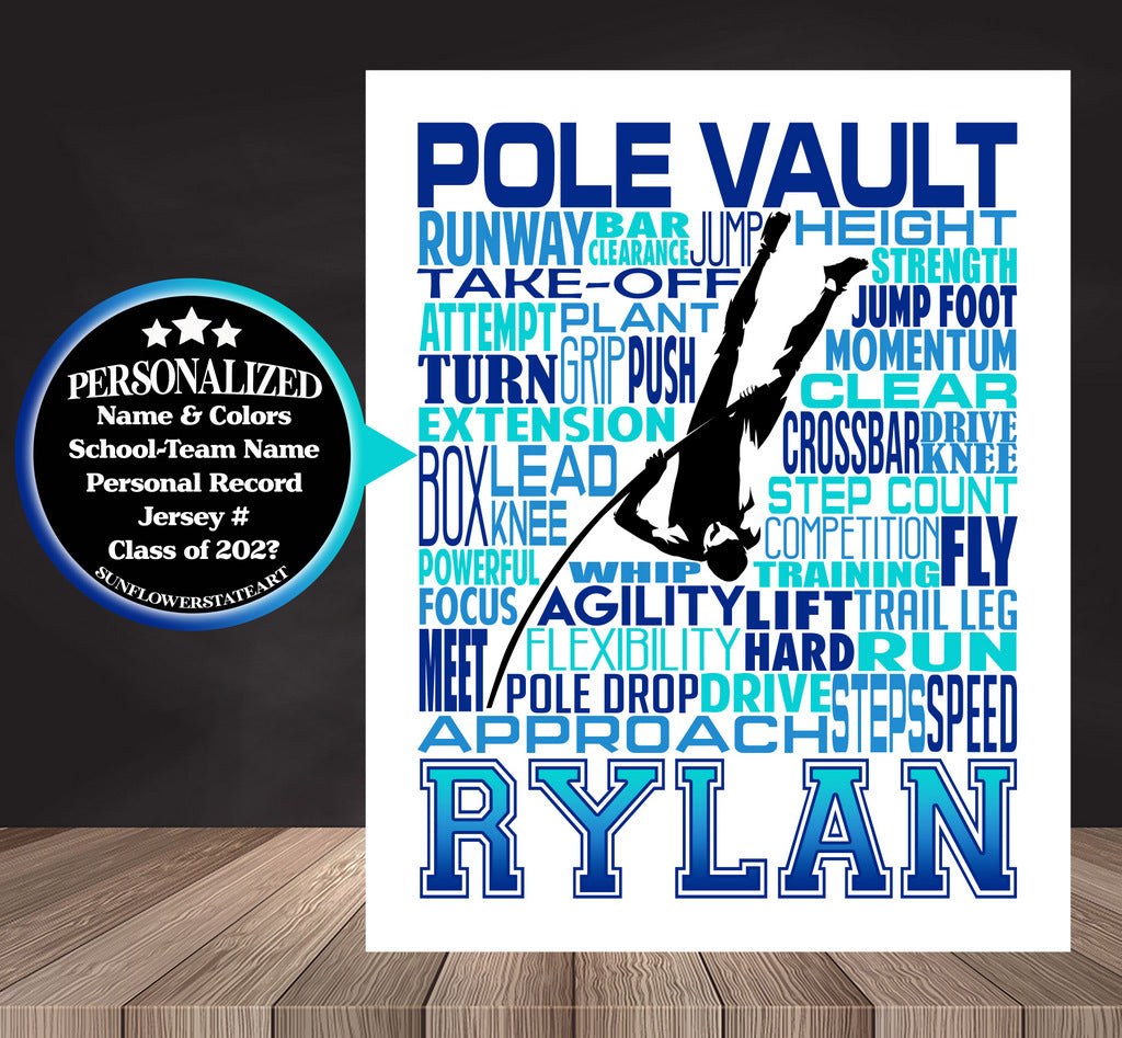 Track & Field Pole Vault Poster