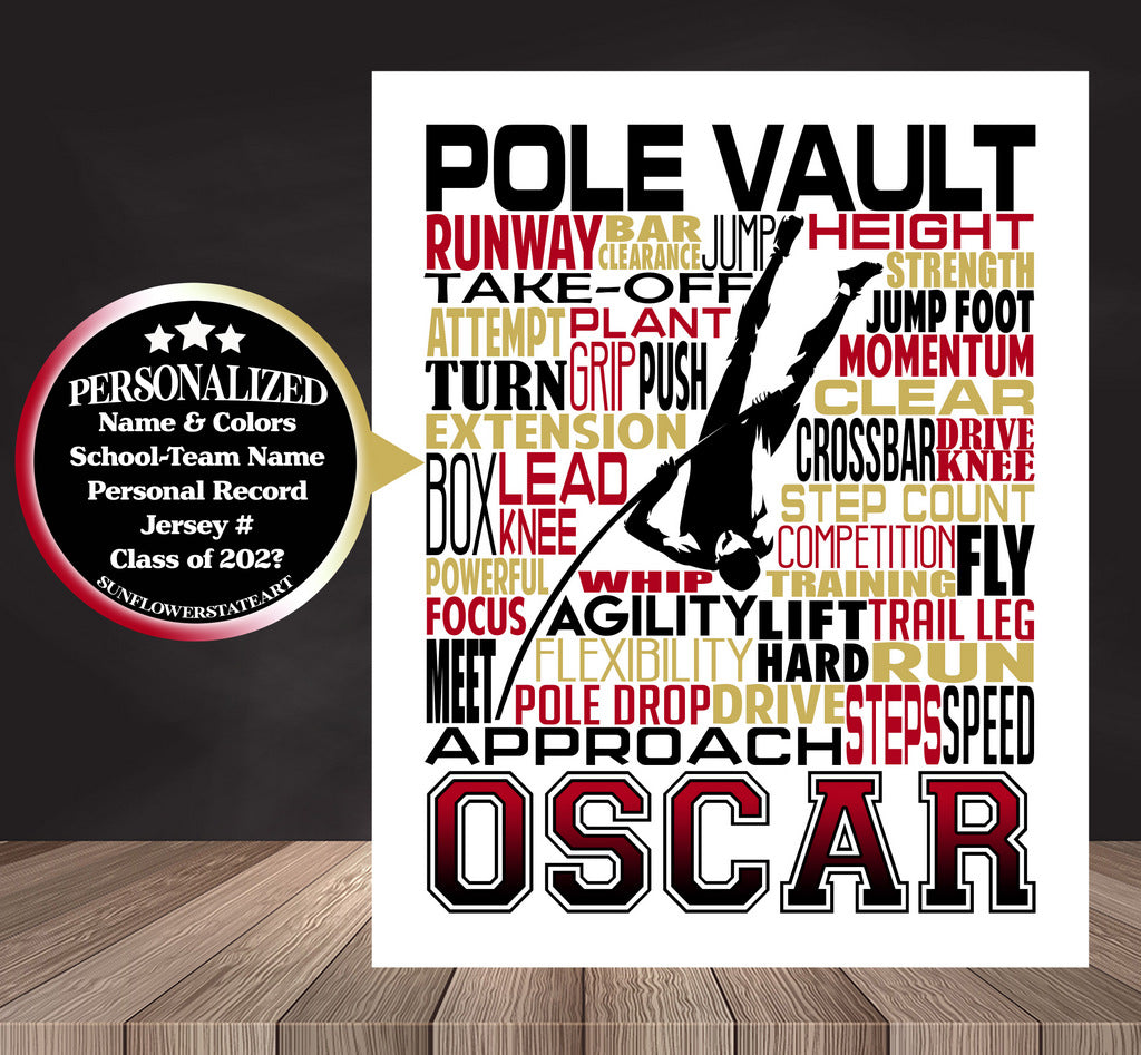 Track & Field Pole Vault Poster