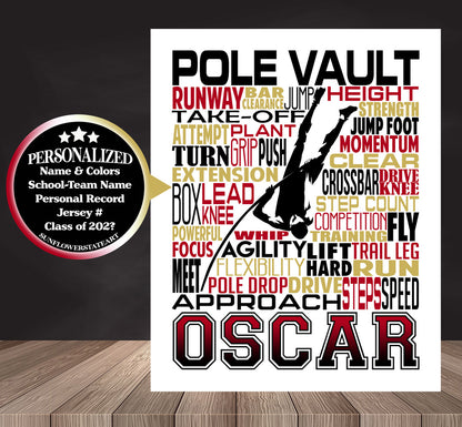 Track & Field Pole Vault Poster