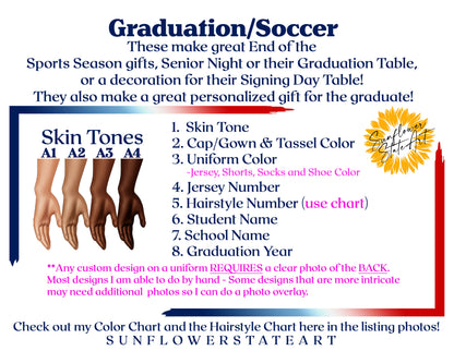 Soccer Poster, Senior Night Gift, Graduation Table Decor, Signing Day Gift RJ