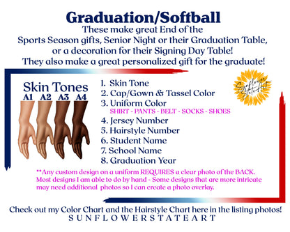 Softball Poster, Senior Night Gift, Graduation Table Decor, Signing Day Gift RJ