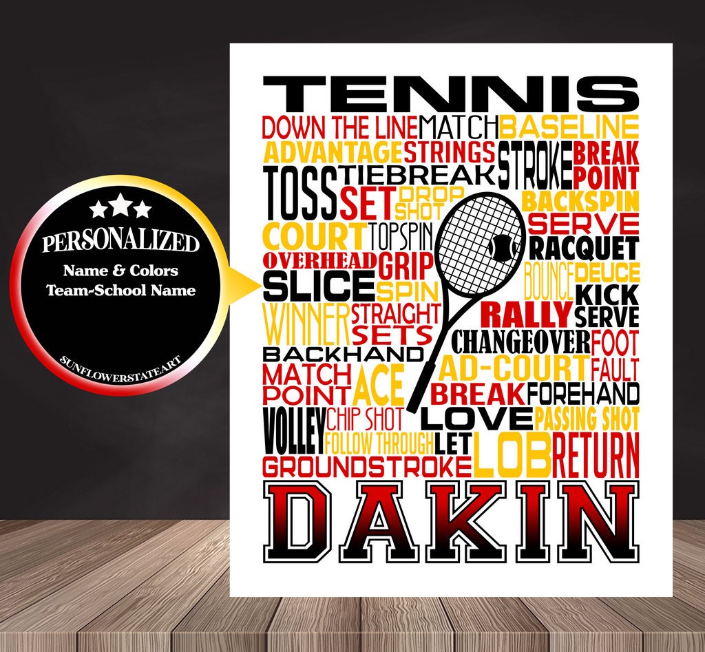 Tennis Poster - Gift For Tennis Player