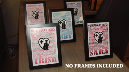 Dentist Poster, Personalized Dentist Gift