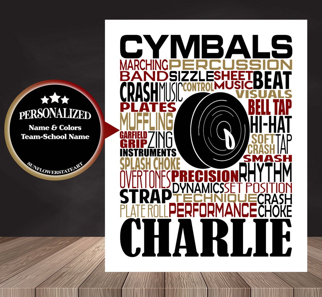 Cymbals Poster - Gift for Cymbalist