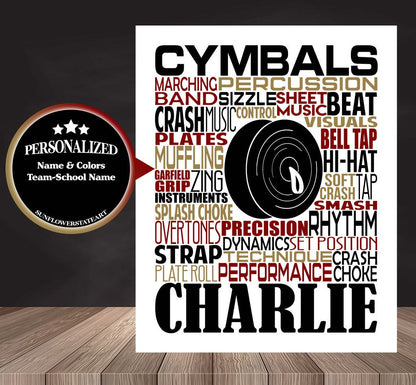 Cymbals Poster - Gift for Cymbalist