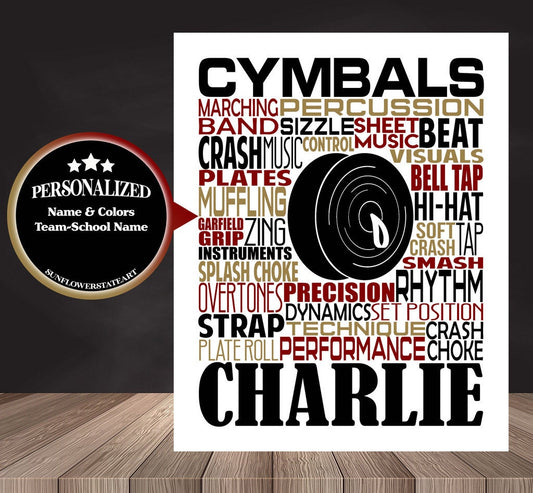 Cymbals Poster - Gift for Cymbalist