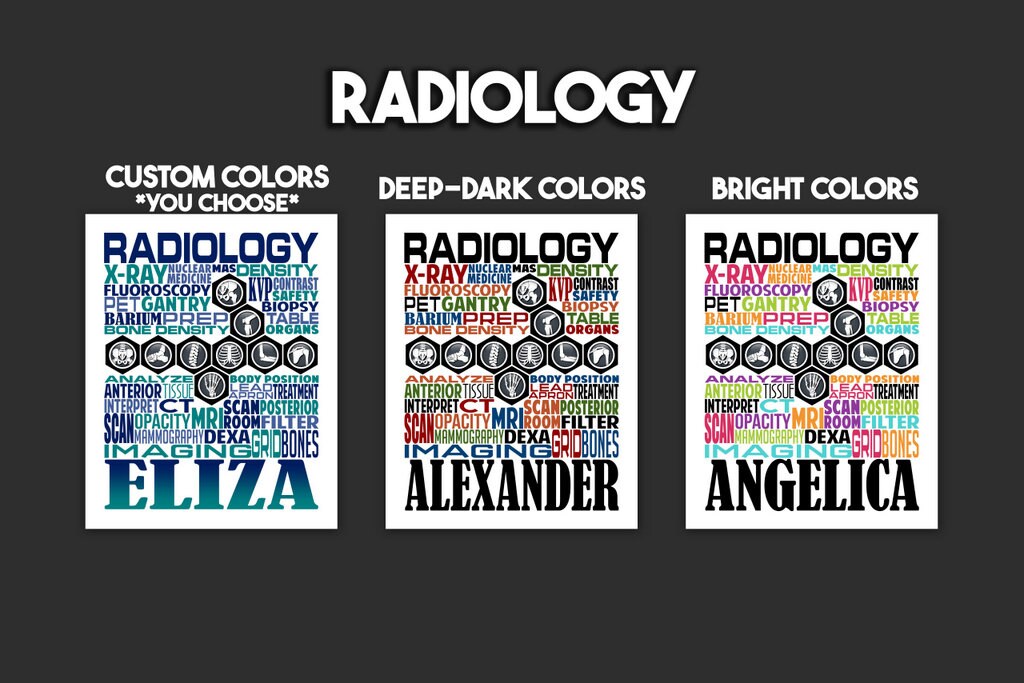 Radiology Poster, X-Ray Tech, Radiologic Tech