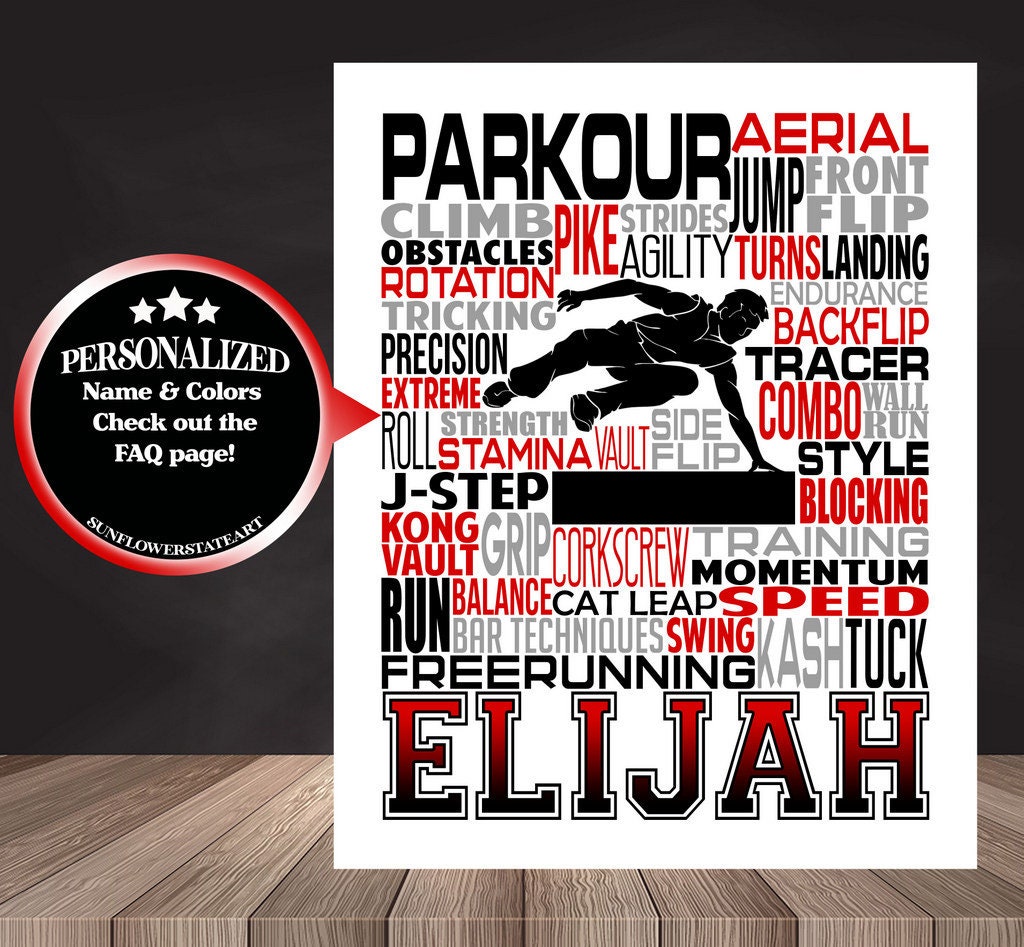 Parkour Poster - Gift for Parkour Runner