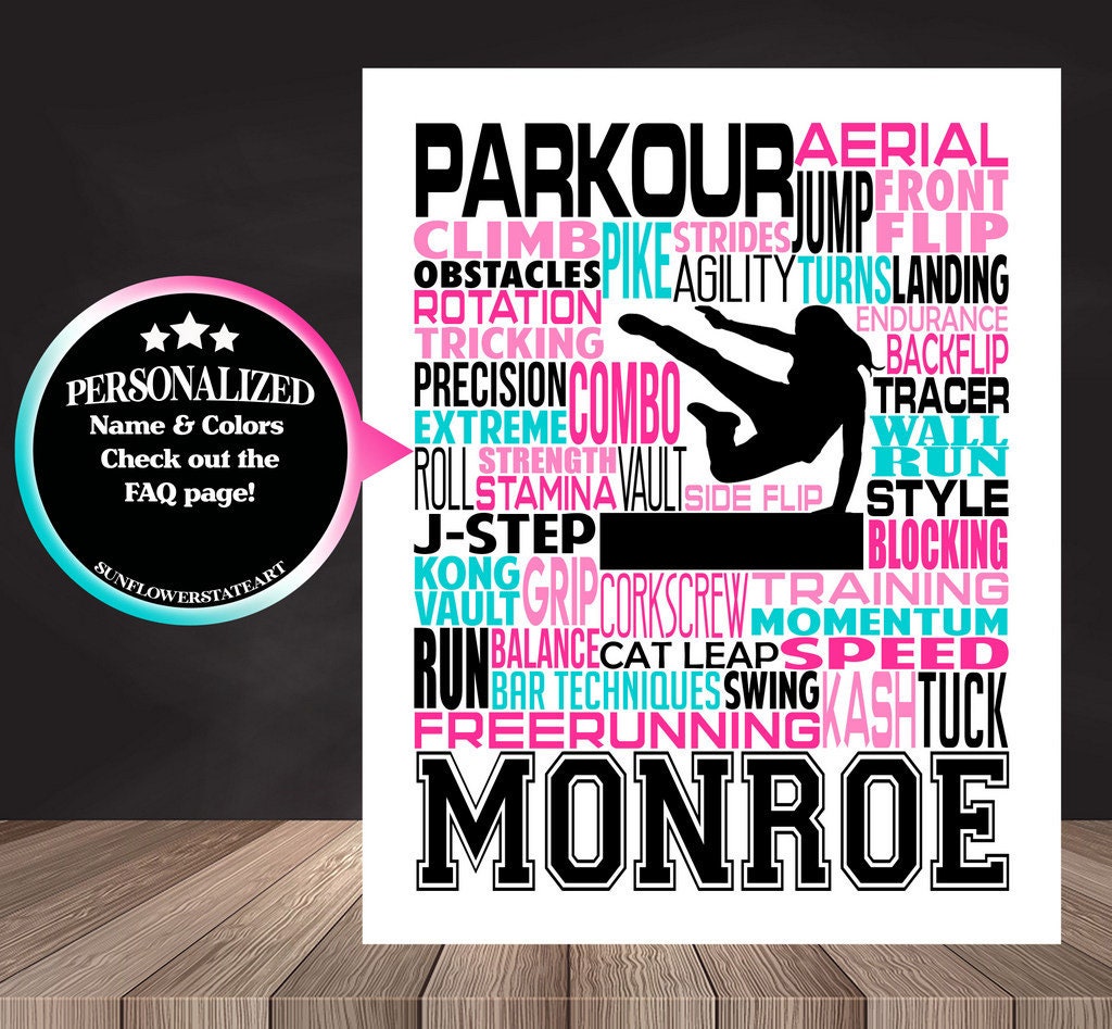 Parkour Poster - Gift for Parkour Runner