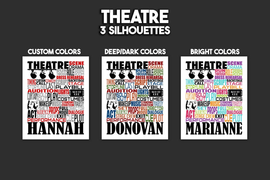 Theatre Bag Tag - Theater Luggage Tag - Backpack Bag Tag