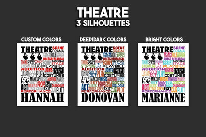 Theatre Bag Tag - Theater Luggage Tag - Backpack Bag Tag