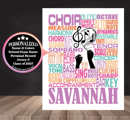 Choir Teacher Gift - Personalized Gift for Music Teacher
