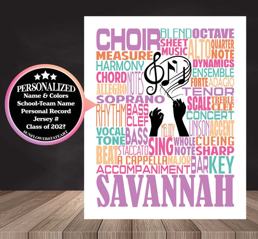Choir Teacher Gift - Personalized Gift for Music Teacher