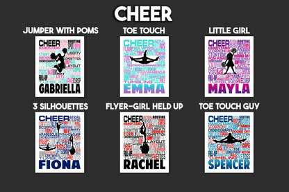 Cheerleader Poster - Gift for Cheerleader