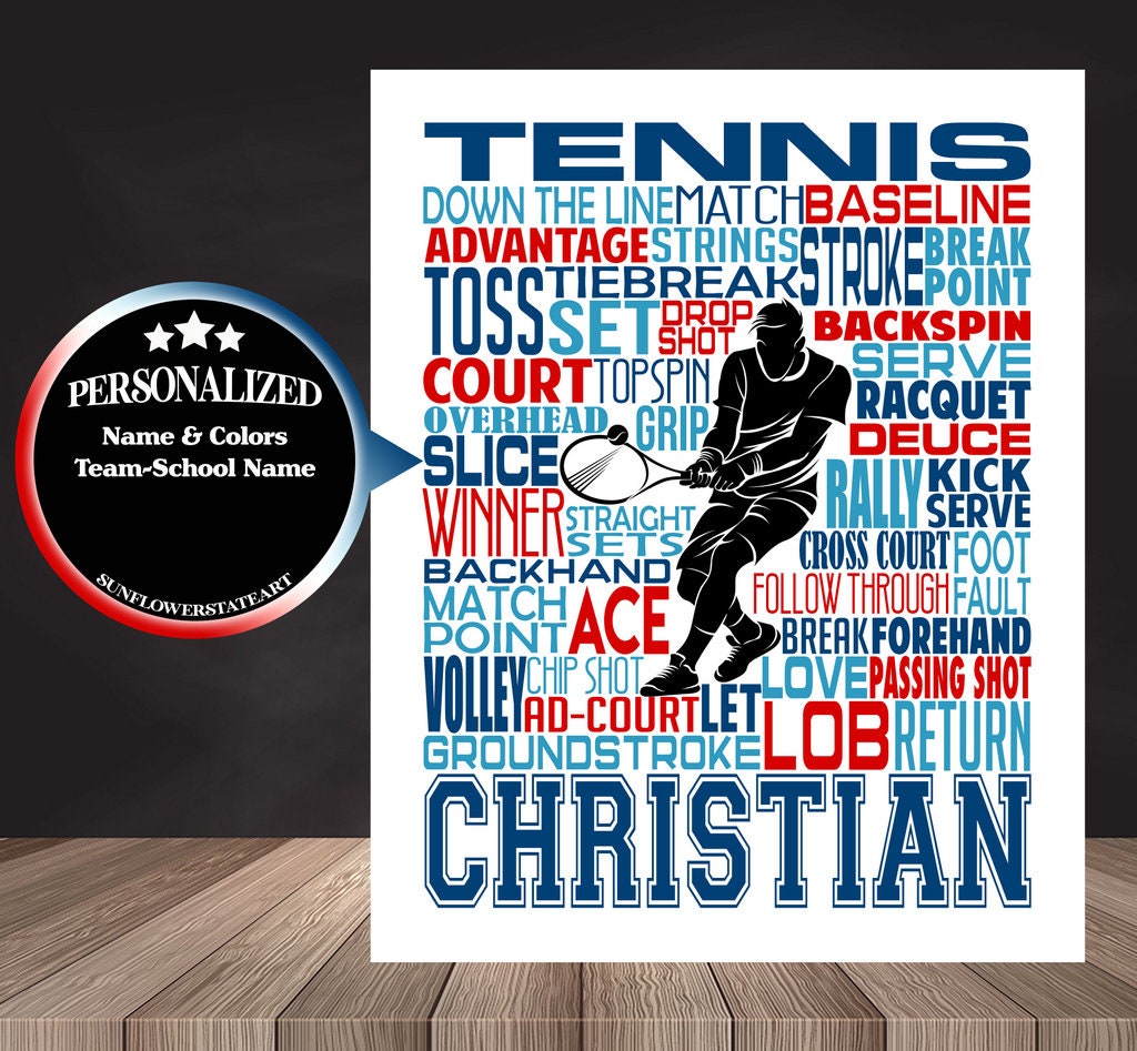 Tennis Poster - Gift For Tennis Player