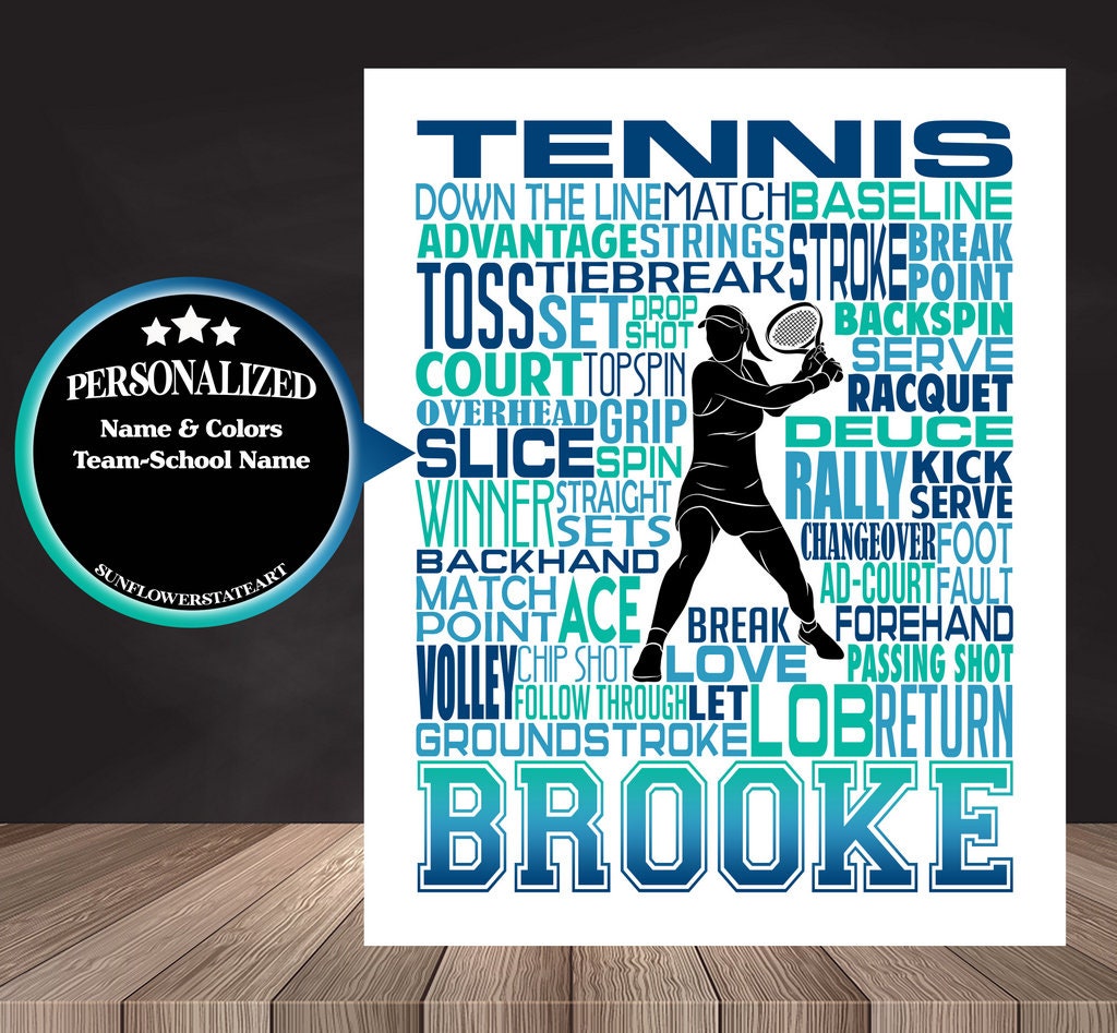 Tennis Poster - Gift For Tennis Player