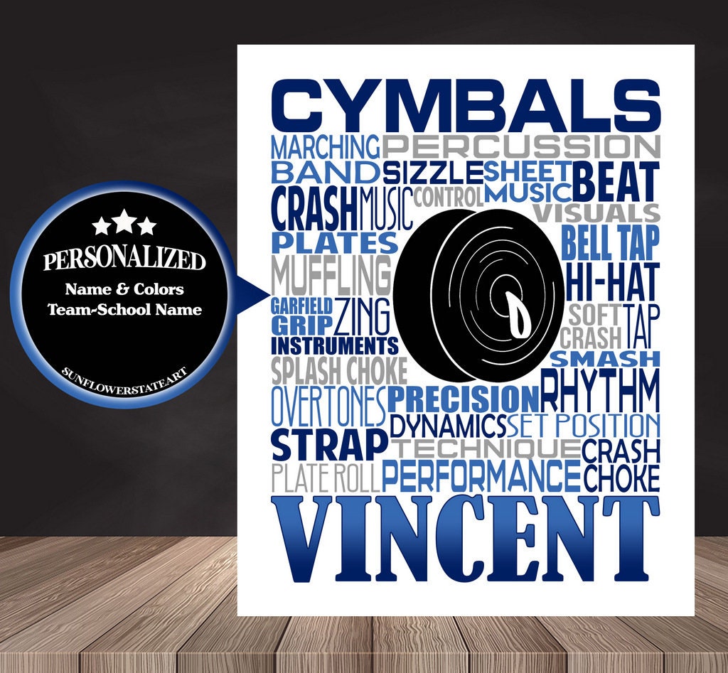 Cymbals Poster - Gift for Cymbalist