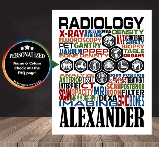 Radiology Poster, X-Ray Tech, Radiologic Tech