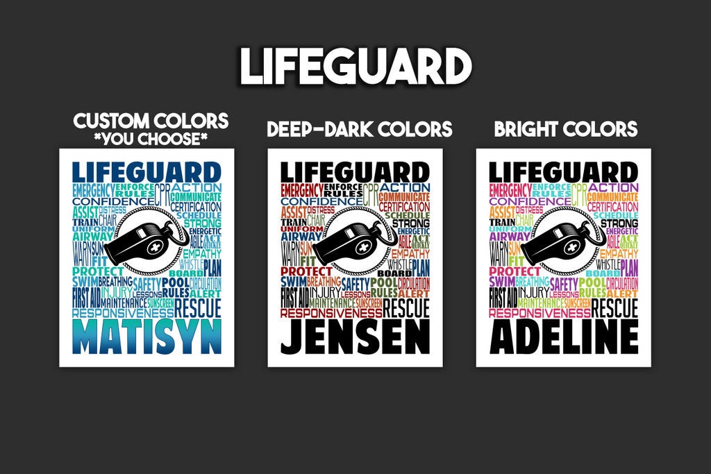 Lifeguard Poster, Lifeguard Gift