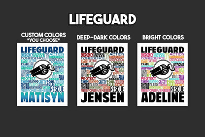 Lifeguard Poster, Lifeguard Gift