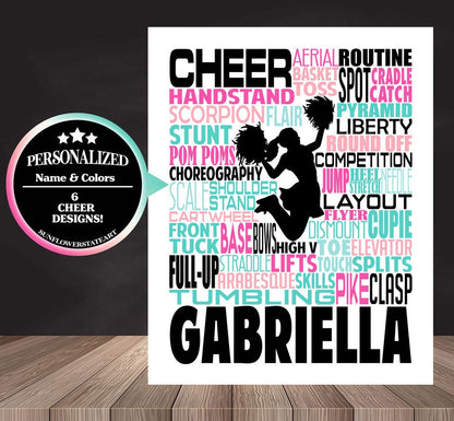 Cheerleader Poster - Gift for Cheerleader