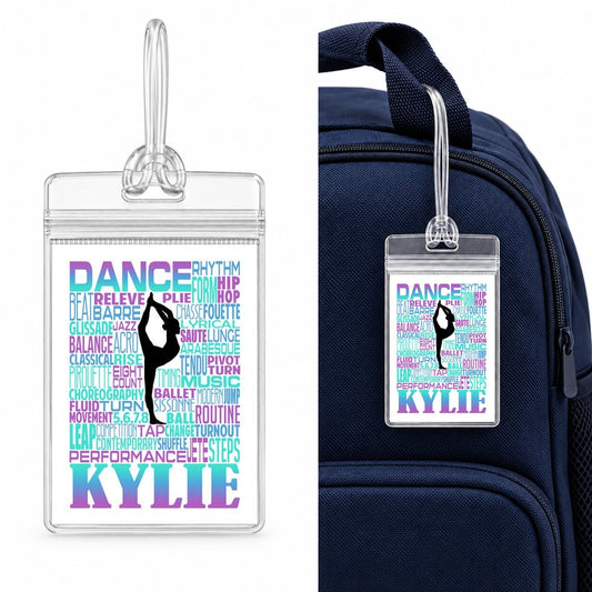 Dance Bag Tag - Dancer Luggage Tags - Backpack Tag