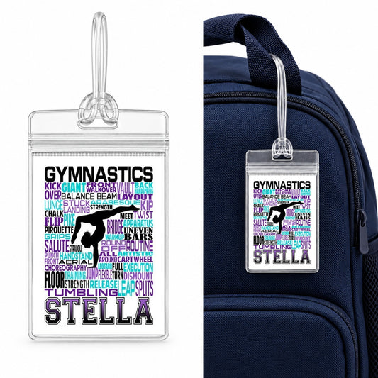 Gymnastics Bag Tag - Gymnast Luggage Tag - Backpack Tags